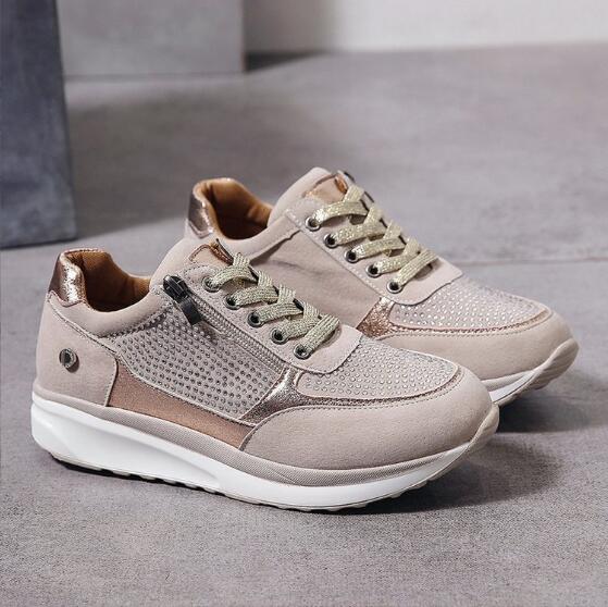 Dame Orthopædiske Sneakers Med Lynlås