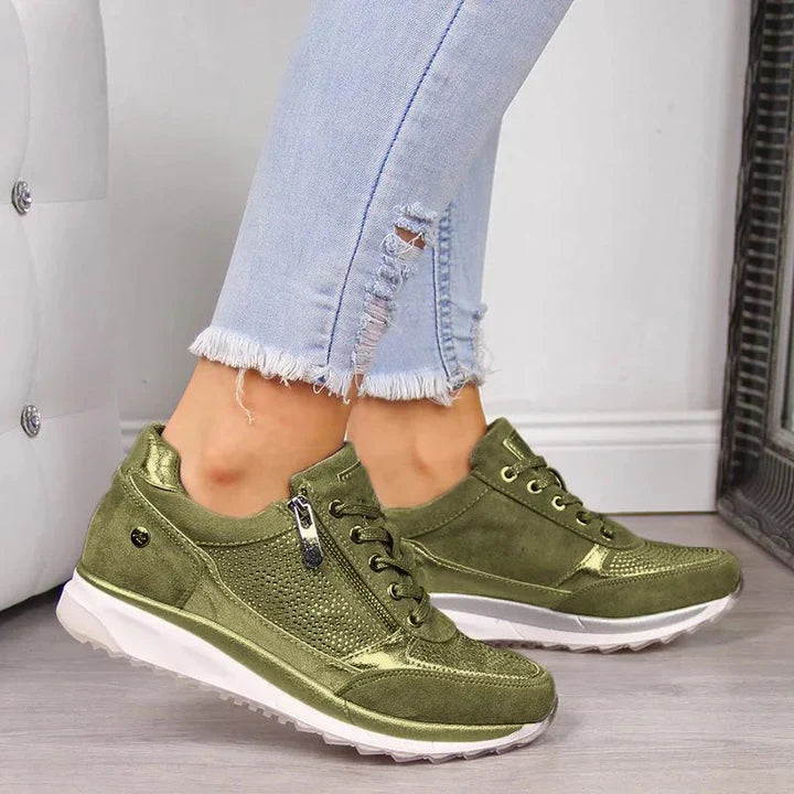Dame Orthopædiske Sneakers Med Lynlås