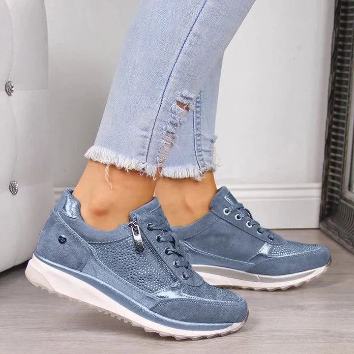 Dame Orthopædiske Sneakers Med Lynlås