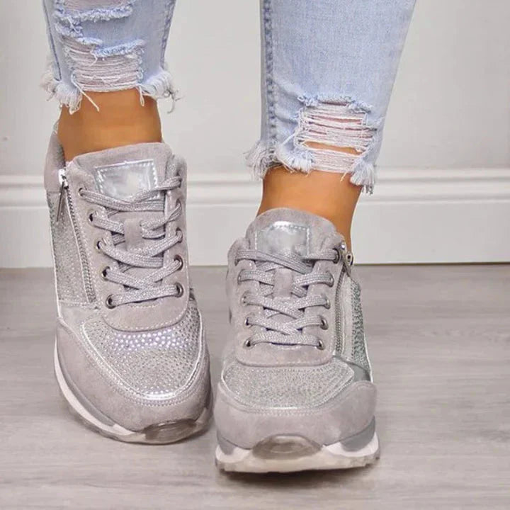 Dame Orthopædiske Sneakers Med Lynlås