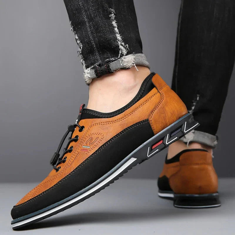 Herre Åndbare Læder Sneakers