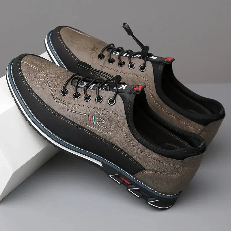 Herre Åndbare Læder Sneakers