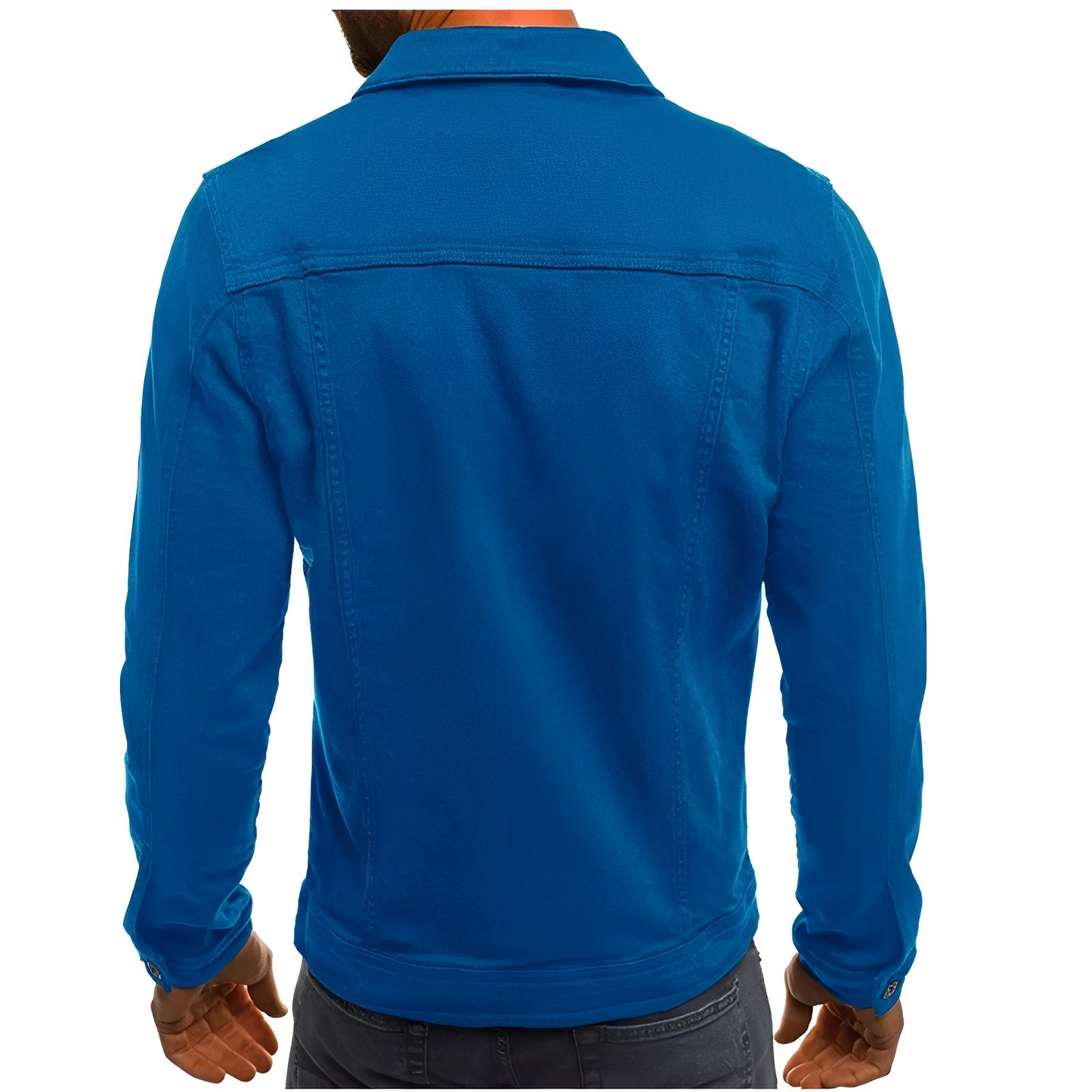 Men’s Denim Jacket with Collar