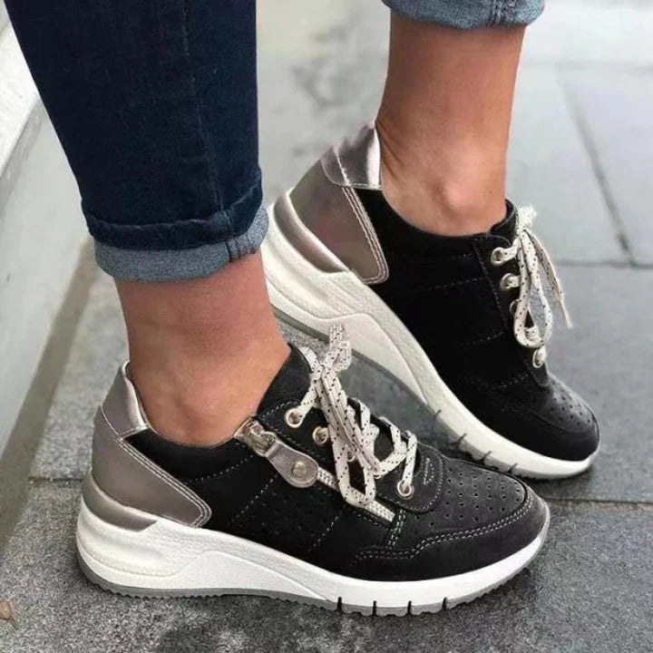 Dame Orthopædiske Sneakers Med Lynlås